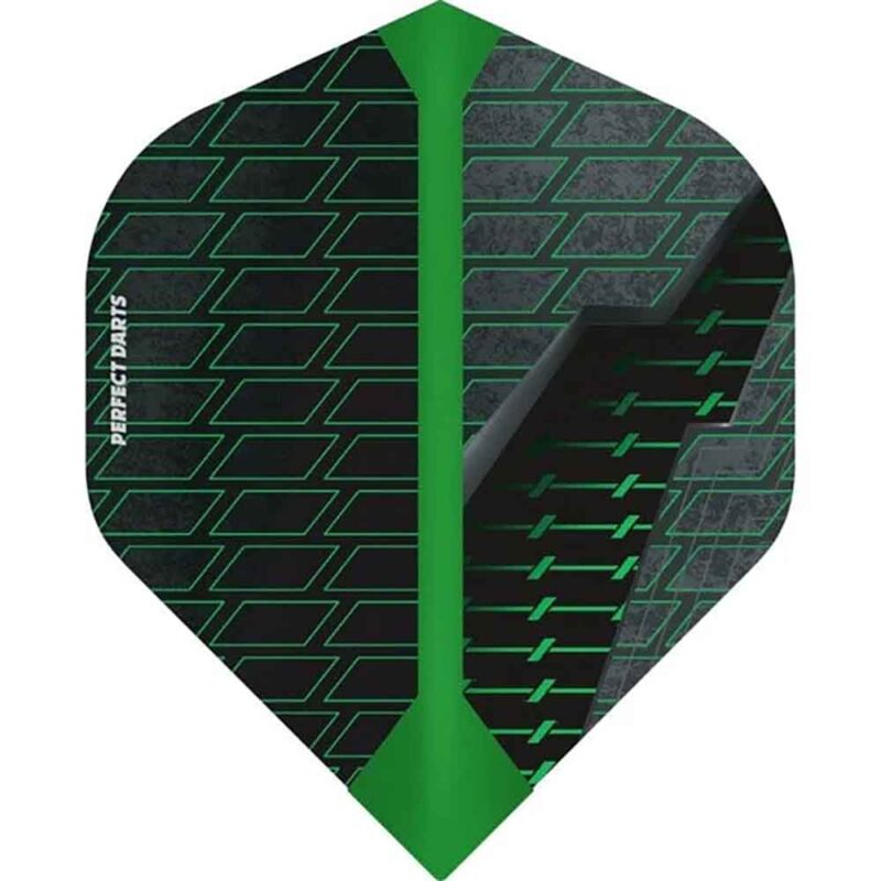 Billaresbalsalobre Plumas Perfect Darts Black Grenade No2 Std Negro Verde F3251