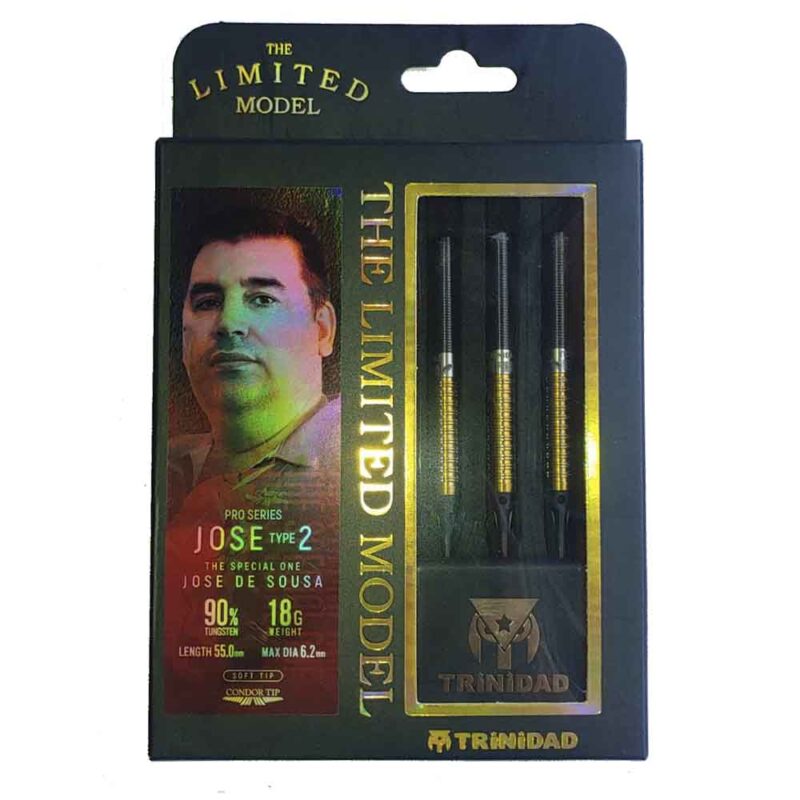 Billaresbalsalobre Dardos Trinidad Darts Jose Type 2 Gold Limited Edition 18gr 90% - Imagen 3