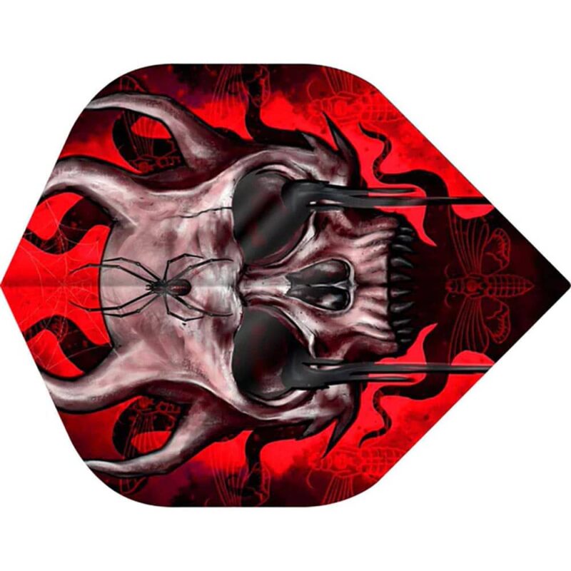 Billaresbalsalobre Plumas Designa Horror Show No2 Std Horned Skull F3409 - Imagen 3