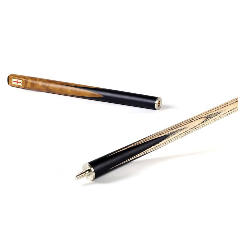 Billaresbalsalobre Taco de Snooker Riley 3 piezas 3/4 Madera exótica negra/marrón 145cm 9.5mm 17-19oz RES-9UK - Imagen 3