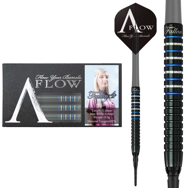 Billaresbalsalobre Dardos Dynasty Darts A-Flow Black Line Type X Fallon 4s 95% 19gr - Imagen 2