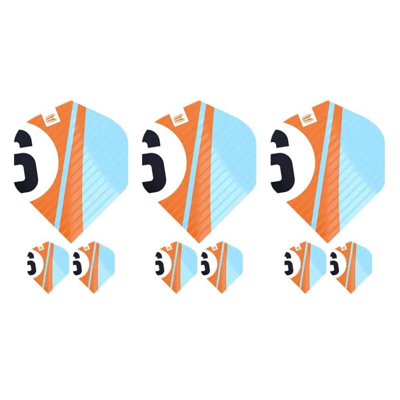 Billaresbalsalobre Plumas Target Chicane Pro.Ultra Orange Flights (3 Sets) No.2 Standard 337213