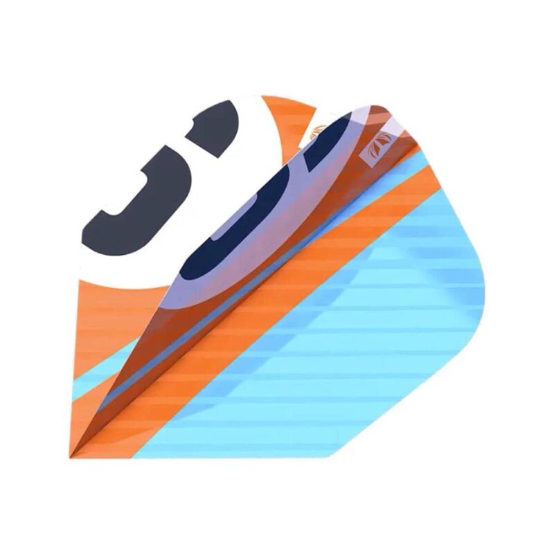 Billaresbalsalobre Plumas Target Chicane Pro.Ultra Orange Flights (3 Sets) No.6 Shape 337214 - Imagen 3