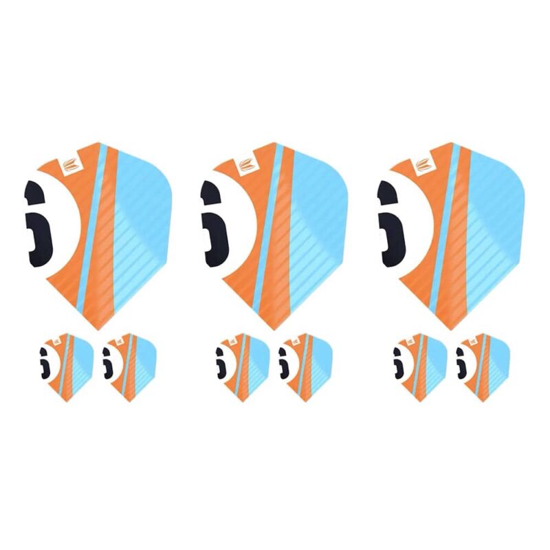 Billaresbalsalobre Plumas Target Chicane Pro.Ultra Orange Flights (3 Sets) No.6 Shape 337214