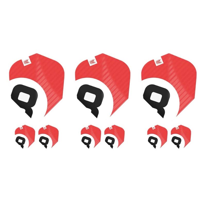 Billaresbalsalobre Plumas Target Chicane Pro.Ultra Red Flights (3 Sets) No.6 Shape 337211
