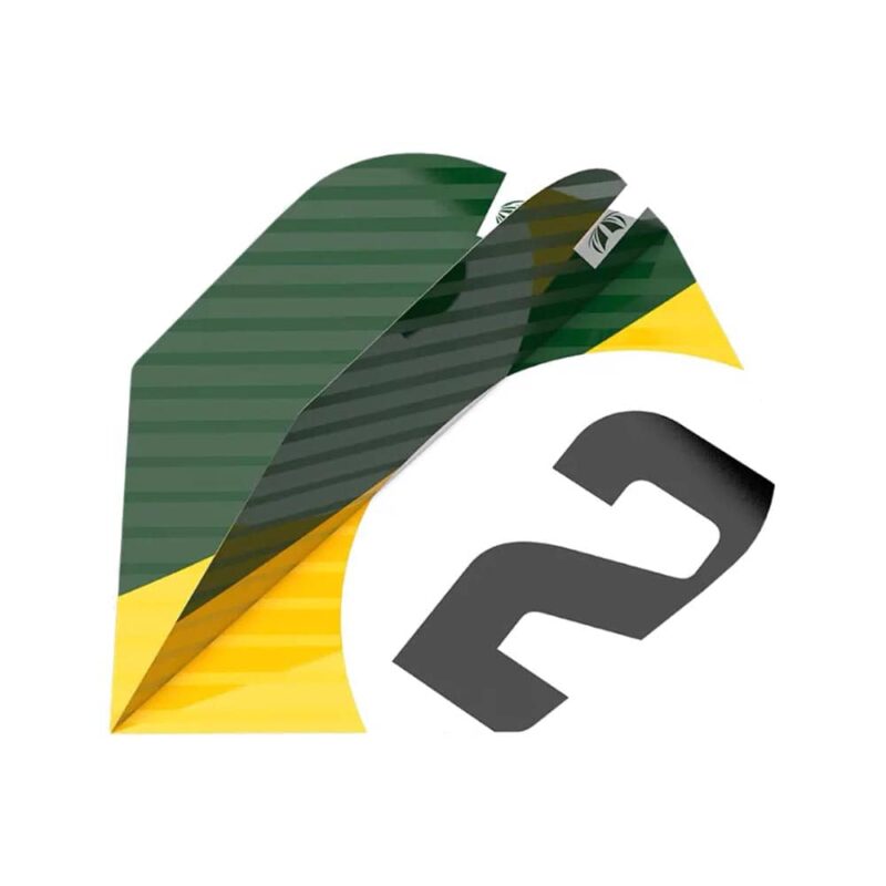 Billaresbalsalobre Plumas Target Chicane Pro.Ultra Green Flights (3 Sets) Ten-X Shape Mini 337209 - Imagen 3