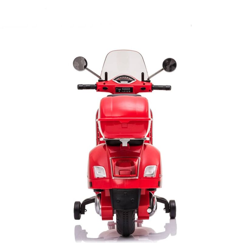Billaresbalsalobre Moto eléctrica Vespa roja 3-6 años 12V 7692 - Imagen 2