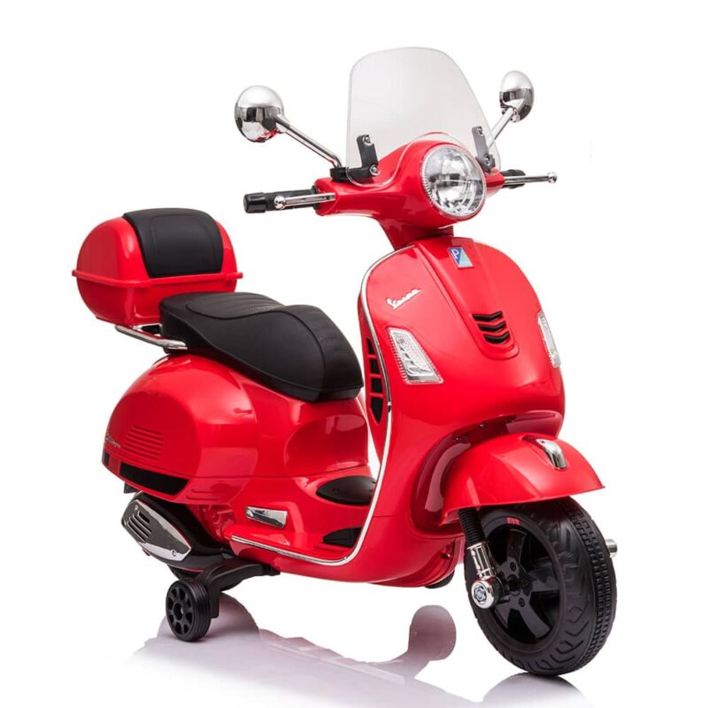 Billaresbalsalobre Moto eléctrica Vespa roja 3-6 años 12V 7692 - Imagen 4