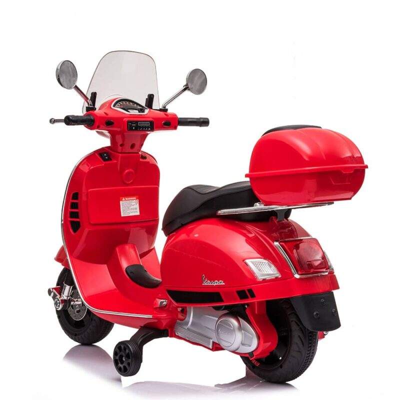 Billaresbalsalobre Moto eléctrica Vespa roja 3-6 años 12V 7692 - Imagen 5