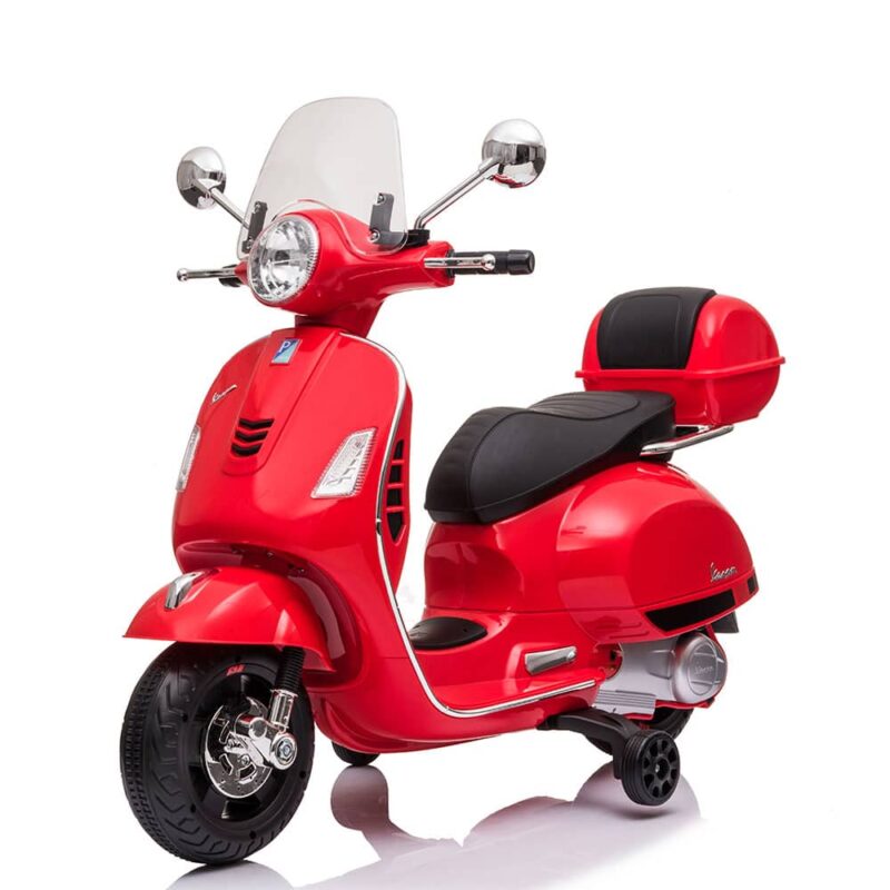 Billaresbalsalobre Moto eléctrica Vespa roja 3-6 años 12V 7692