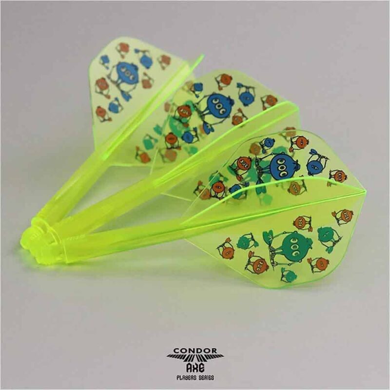 Billaresbalsalobre Plumas Condor Axe Standard G.T Monster Amarillo M 27.5mm 3 Uds. - Imagen 3