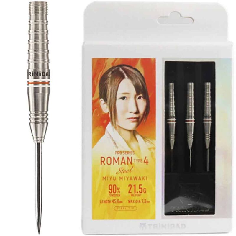Billaresbalsalobre Dardos Trinidad Darts Roman Type 4 Steel 21.5gr 90% - Imagen 2