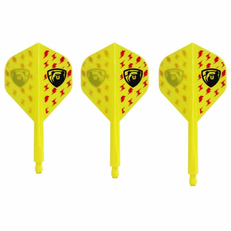 Billaresbalsalobre Plumas Condor Axe Thunderbolt Bear Yellow Standard L 33.5m 3 Uds. - Imagen 3