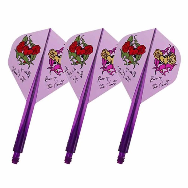 Billaresbalsalobre Plumas Condor Axe Rose of the heard Standard Clear Purple S 21.5m 3 Uds. - Imagen 3