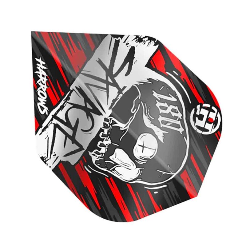 Billaresbalsalobre Plumas Harrows Darts Flights Savage Red Silver  HF8500 - Imagen 2