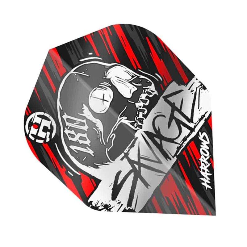 Billaresbalsalobre Plumas Harrows Darts Flights Savage Red Silver  HF8500 - Imagen 3