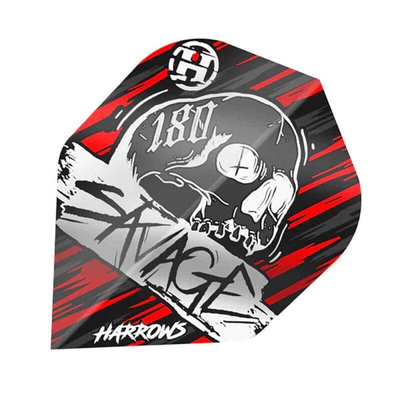 Billaresbalsalobre Plumas Harrows Darts Flights Savage Red Silver  HF8500