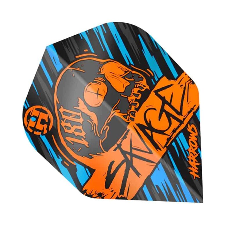 Billaresbalsalobre Plumas Harrows Darts Flights Savage Orange Blue HF8501 - Imagen 2