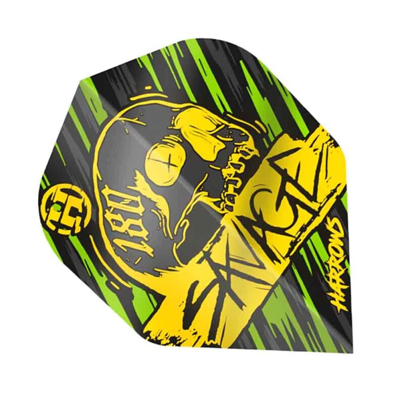 Billaresbalsalobre Plumas Harrows Darts Flights Savage Yellow Green HF8502 - Imagen 2