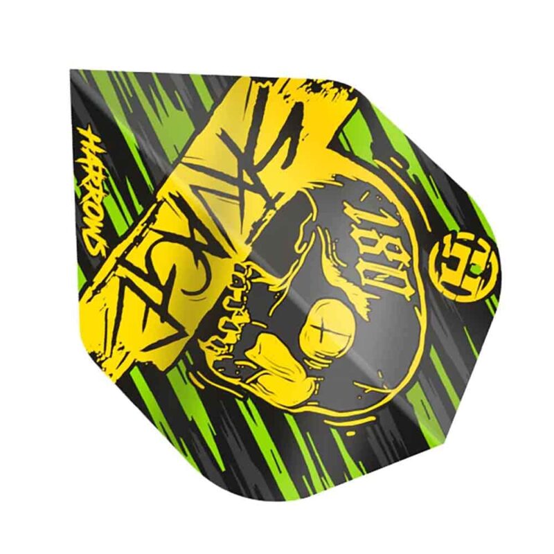 Billaresbalsalobre Plumas Harrows Darts Flights Savage Yellow Green HF8502 - Imagen 3