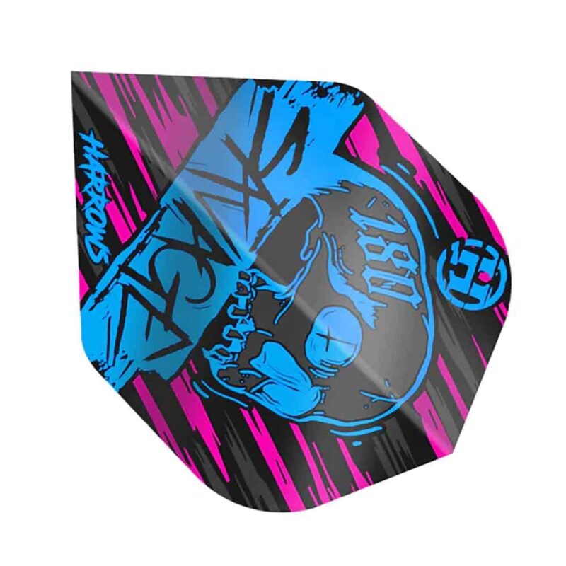 Billaresbalsalobre Plumas Harrows Darts Flights Savage Aqua Pink HF8503 - Imagen 2