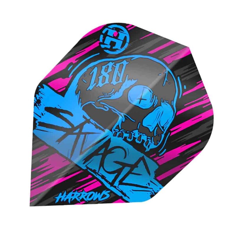 Billaresbalsalobre Plumas Harrows Darts Flights Savage Aqua Pink HF8503