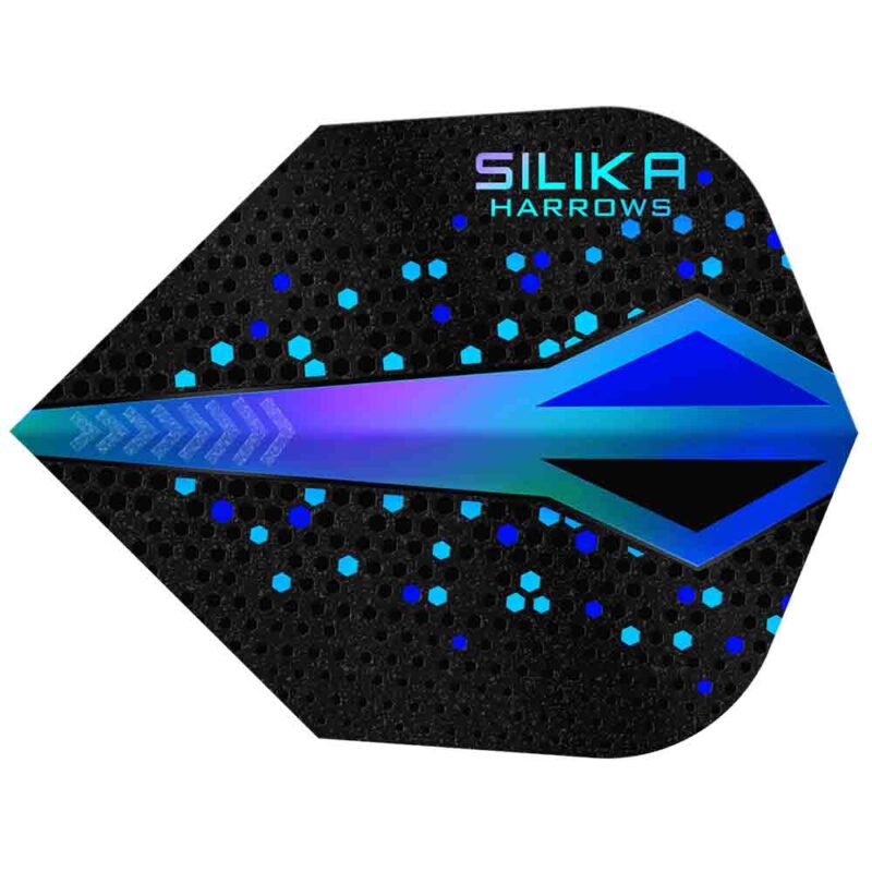 Billaresbalsalobre Plumas Harrows Darts Silika ColourShift Crystalline N6 Blue HF5135 - Imagen 3