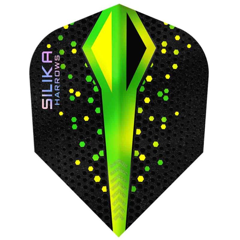Billaresbalsalobre Plumas Harrows Darts Silika ColourShift Crystalline N6 Green HF5136