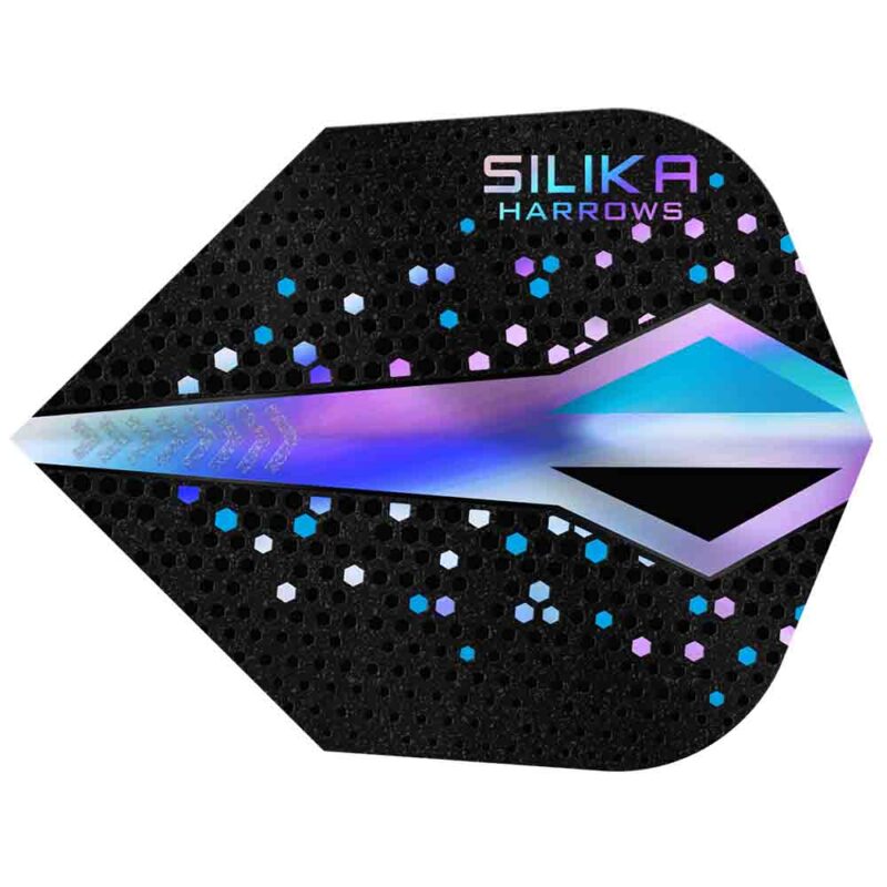 Billaresbalsalobre Plumas Harrows Darts Silika ColourShift Crystalline N6 Silver HF5138 - Imagen 3