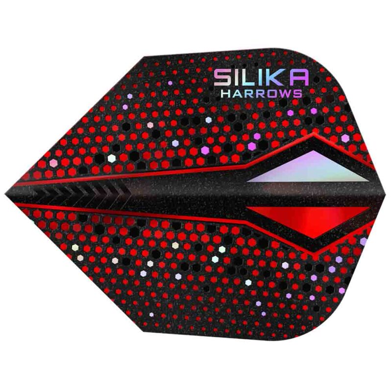 Billaresbalsalobre Plumas Harrows Darts Silika ColourShift Crystalline N6 X Red HF5142 - Imagen 2
