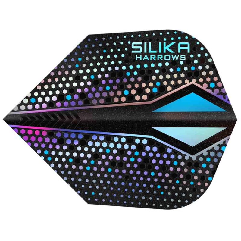 Billaresbalsalobre Plumas Harrows Darts Silika ColourShift Crystalline N6 X Silver HF5143 - Imagen 2