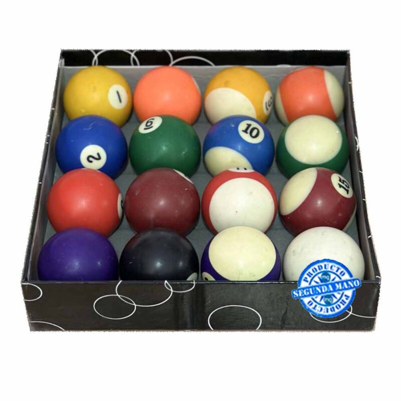 Billaresbalsalobre Juego Bolas Billar Standard Green Segunda Mano 57.3mm + Bola Blanca magnética 57.3 Producto de segunda mano
