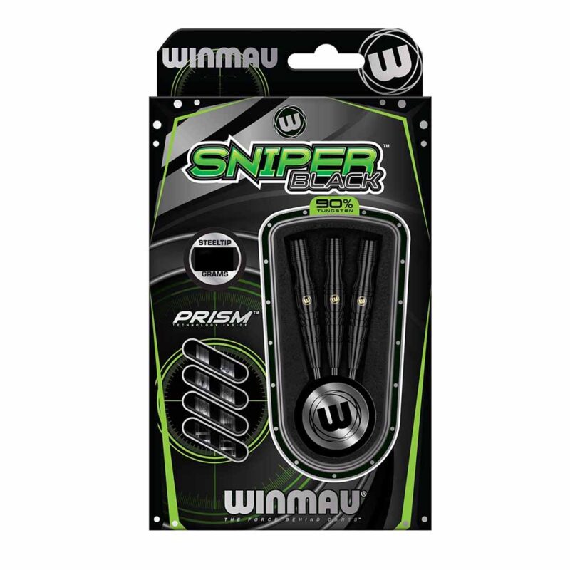 Billaresbalsalobre Dardos Winmau Sniper Black 90% 22gr 1505.22 - Imagen 3