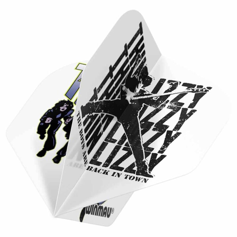 Billaresbalsalobre Plumas Winmau Darts Rhino Standard Rock Legends Thin Lizzy Blanca 6905.247 - Imagen 3