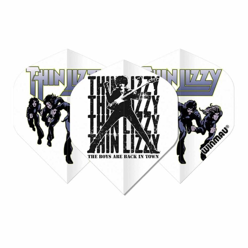 Billaresbalsalobre Plumas Winmau Darts Rhino Standard Rock Legends Thin Lizzy Blanca 6905.247