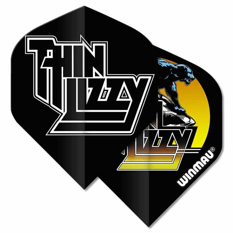 Billaresbalsalobre Plumas Winmau Darts Rhino Standard Rock Legends Thin Lizzy Negra 6905.246 - Imagen 2