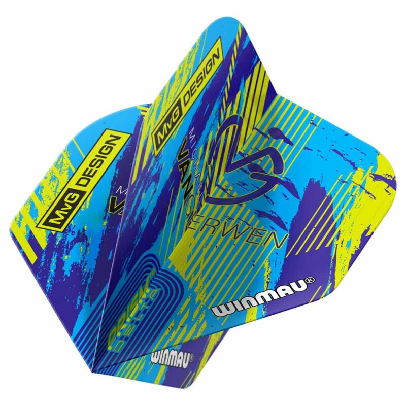 Billaresbalsalobre Plumas Winmau Darts Prism Delta MVG Desegn Azul Verde 6915.264 - Imagen 2