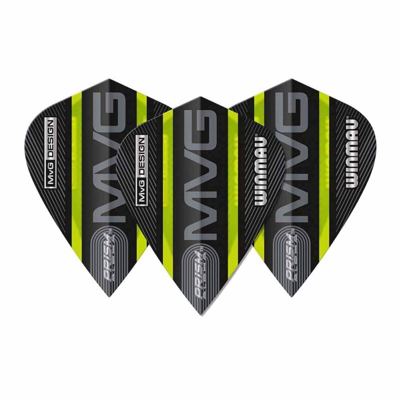 Billaresbalsalobre Plumas Winmau Darts Kite MVG Black & Green 6907.118 - Imagen 3