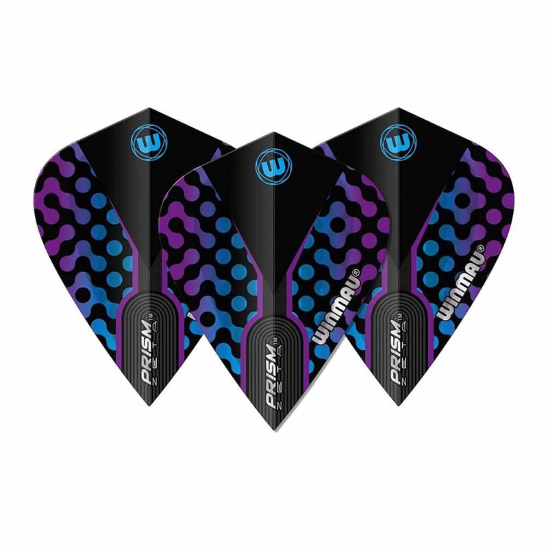 Billaresbalsalobre Plumas Winmau Darts Kite Blue, Black & Purple Kite Flight 6907.114 - Imagen 3