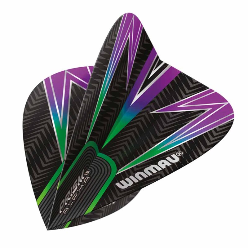 Billaresbalsalobre Plumas Winmau Darts Kite Black, Green & Purple Kite Flight 6907.116 - Imagen 3