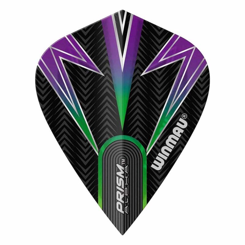 Billaresbalsalobre Plumas Winmau Darts Kite Black, Green & Purple Kite Flight 6907.116