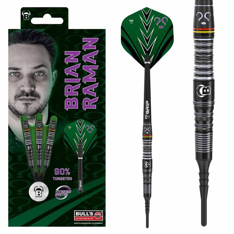 Billaresbalsalobre Dardos Bulls Darts DE Brian Raman 18gr 90% 19768 - Imagen 2