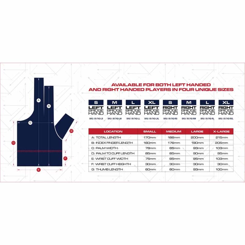 Billaresbalsalobre Guante Billar Cuetec Glove Axis Navi XL 45.199.06.4 - Imagen 5