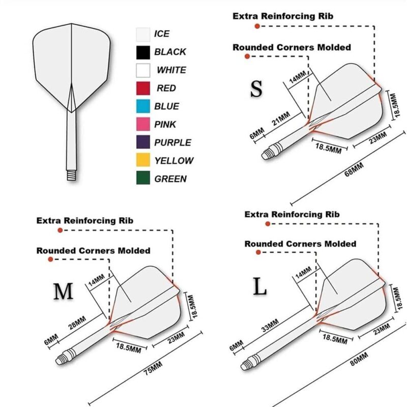Billaresbalsalobre Plumas Cuesoul Flights AK5 Shape Naranja S - Imagen 3