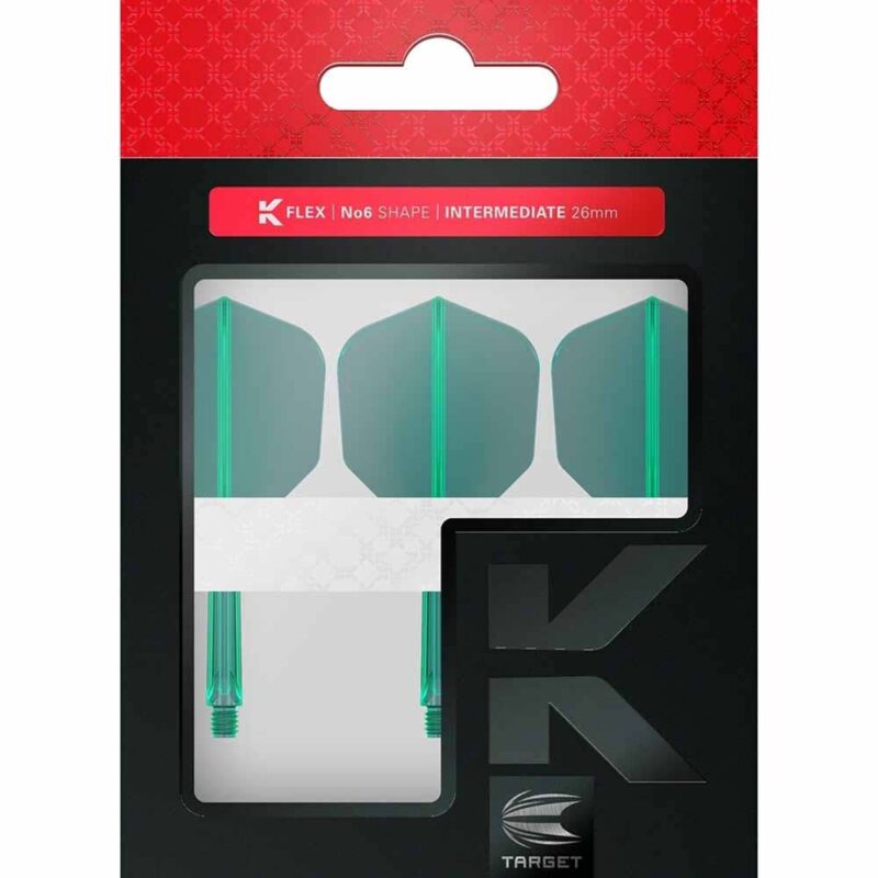 Billaresbalsalobre Plumas Target K-Flex No.6 Shape Green Short 410013 - Imagen 4