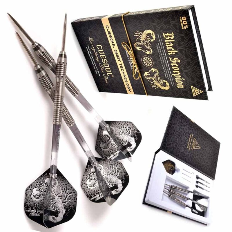 Billaresbalsalobre Dardos Cuesoul Darts Scorpion Black 90% 22g - Imagen 3