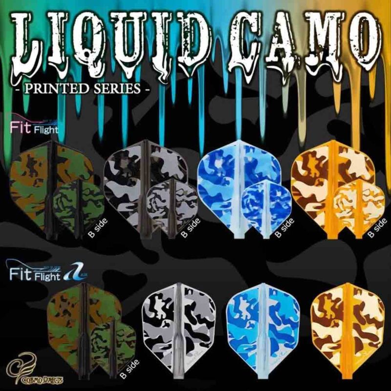 Billaresbalsalobre Plumas Fit Flight Series Liquid Camo C Shape Blue - Imagen 3