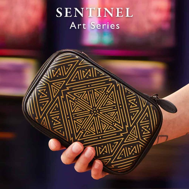 Billaresbalsalobre Funda Dardos Casemaster Sentinel Dart Case Gold Maze Art Series 36-9001 - Imagen 2