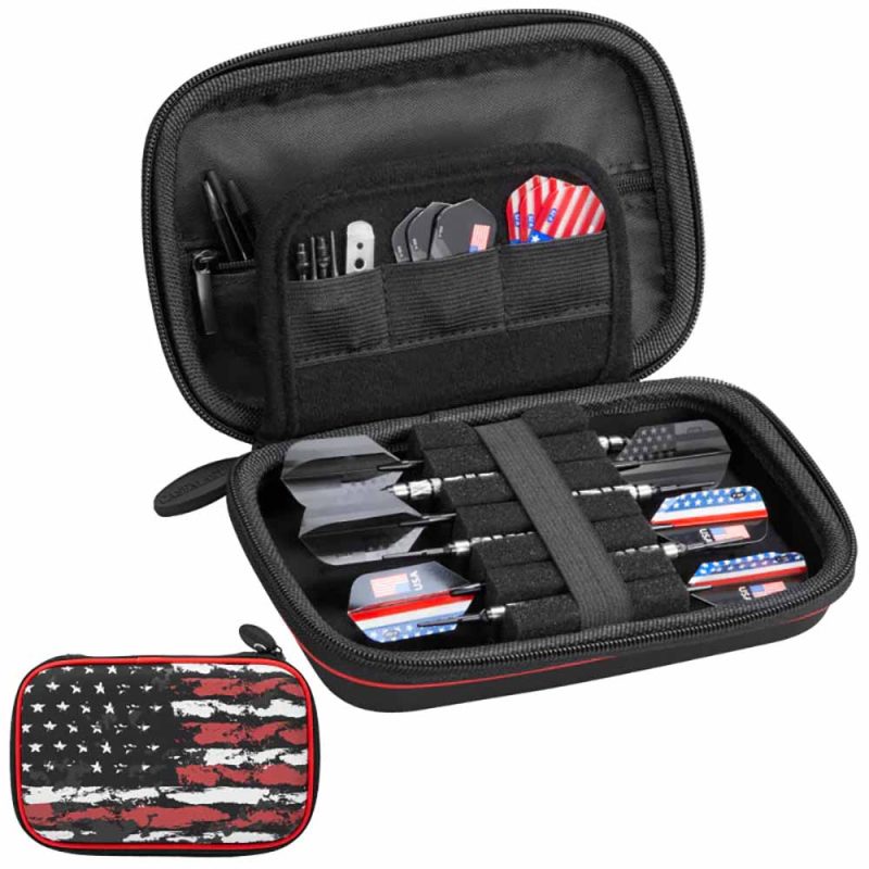 Billaresbalsalobre Funda Dardos Casemaster Sentinel Dart Case American Flag Art Series 36-9000