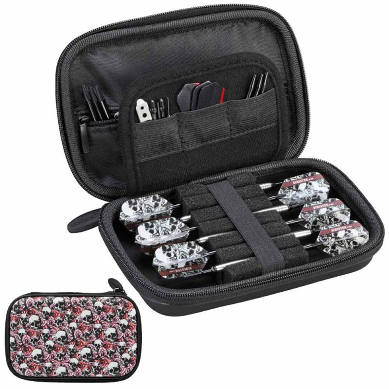 Billaresbalsalobre Funda Dardos Casemaster Sentinel Dart Case Skull Art Series 36-9002